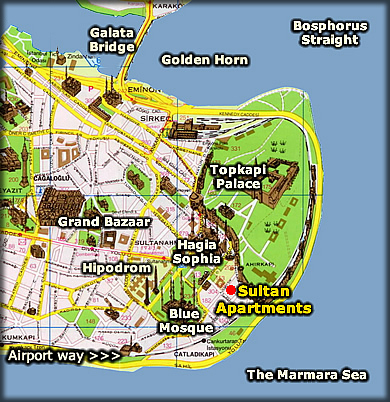 sultan apartment location map